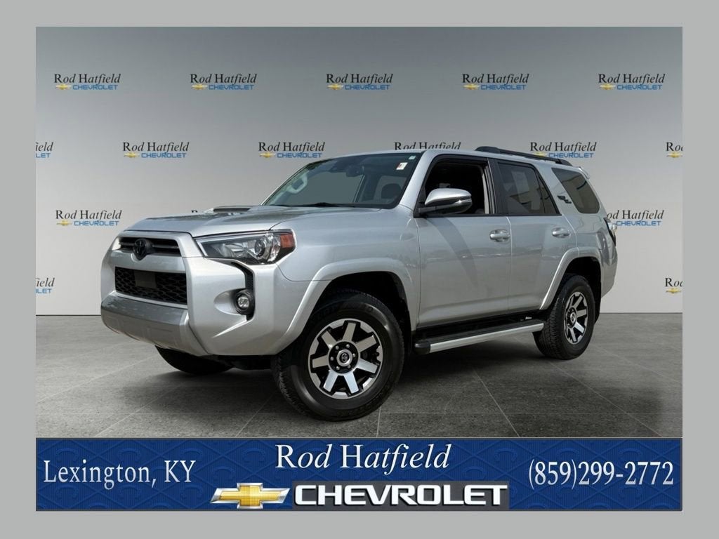 2023 Toyota 4Runner TRD Off Road Premium in Silver — front three-quarter view