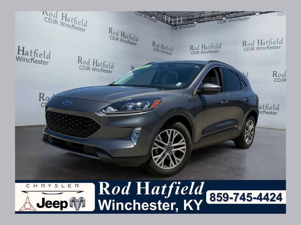 2022 Ford Escape SEL in Gray Metallic — front three-quarter view