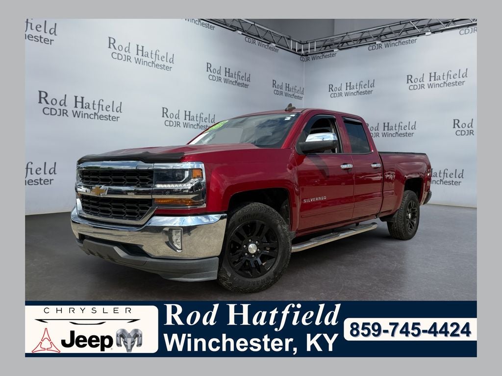 2018 Chevrolet Silverado 1500 1LT in Cajun Red Tintcoat — front three-quarter view