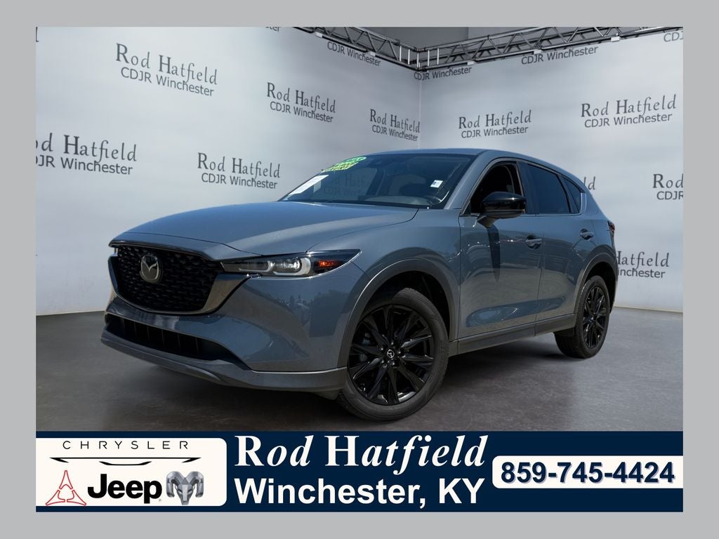 2023 Mazda Mazda CX-5 2.5 S Carbon Edition in Polymetal Gray — front three-quarter view