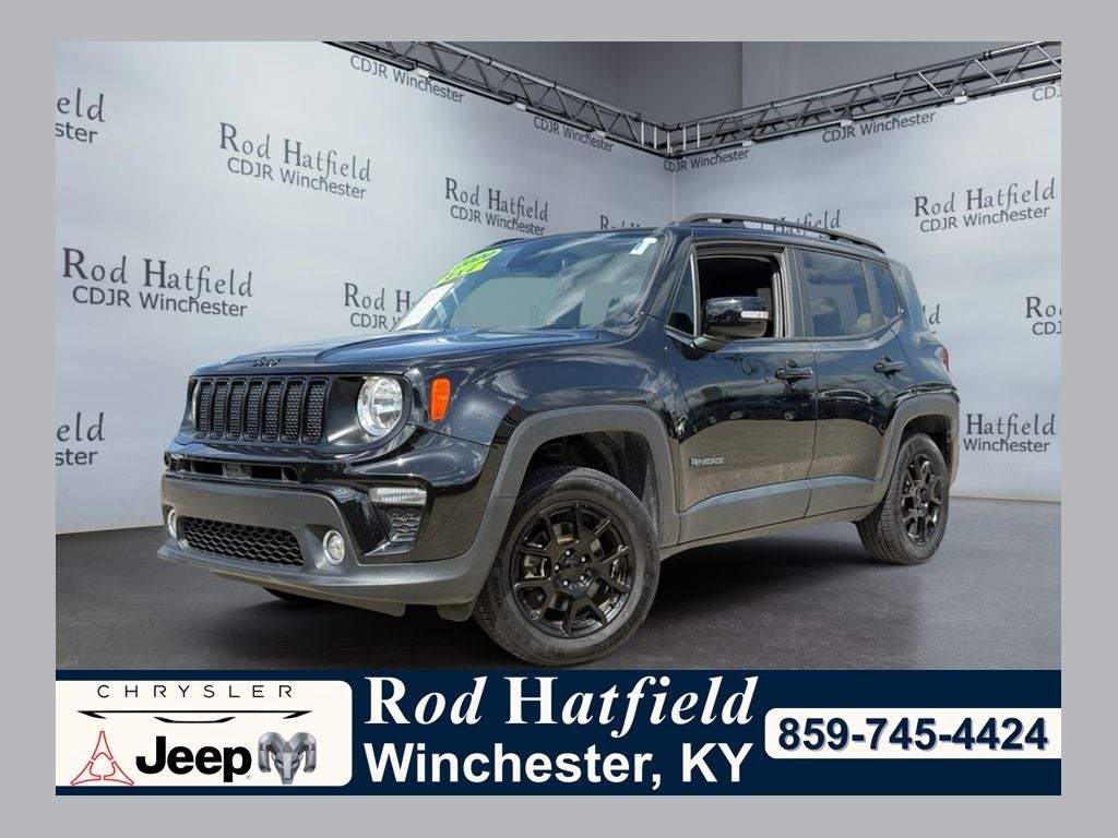 2020 Jeep Renegade Altitude 4x4 in Black Clearcoat — front three-quarter view