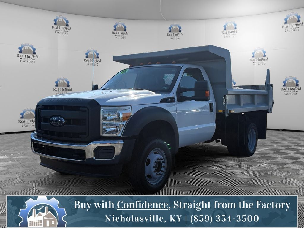 2012 Ford F-450SD XL DRW in Oxford White — front three-quarter view