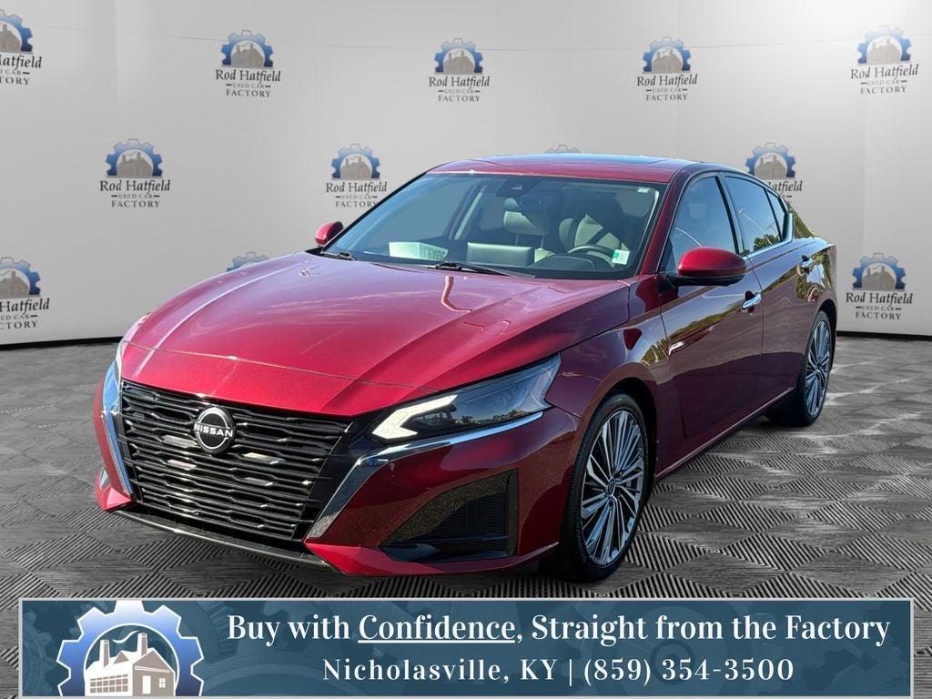 2023 Nissan Altima 2.5 SL in Scarlet Ember Tintcoat — front three-quarter view