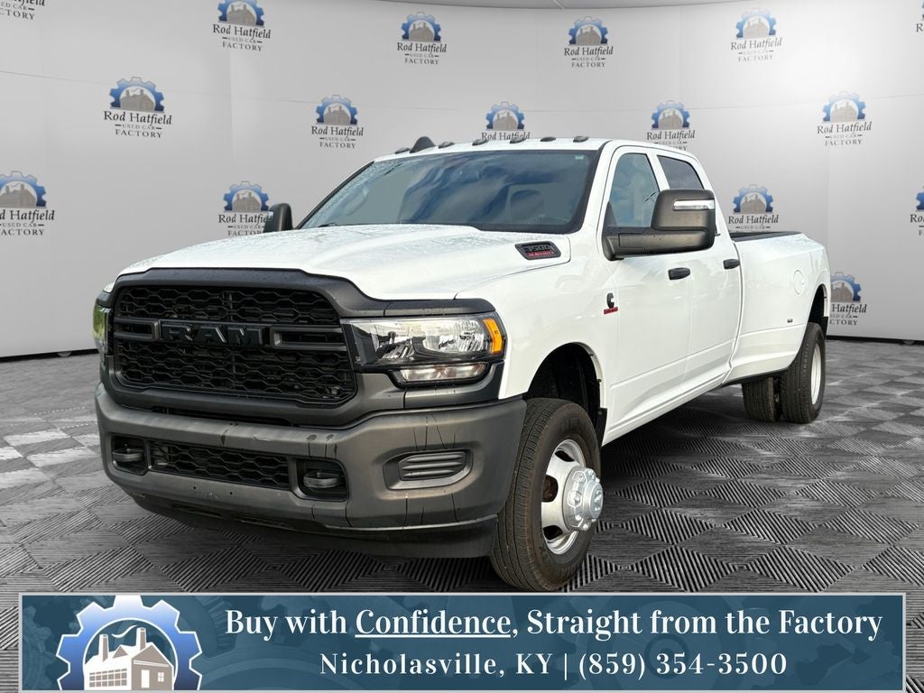 2024 RAM 3500 Tradesman in Bright White Clearcoat — front three-quarter view