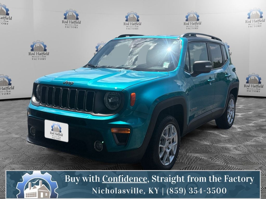 2021 Jeep Renegade Limited in Bikini Metallic Clearcoat — front three-quarter view