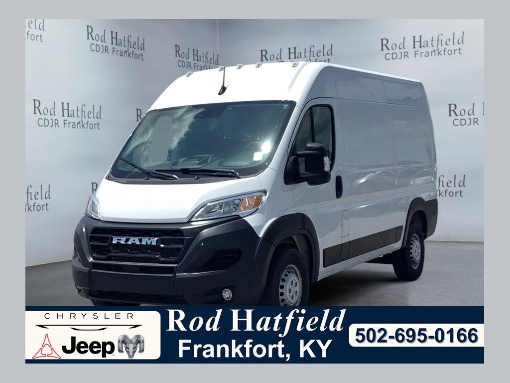 2024 RAM ProMaster 1500 Cargo Van Tradesman High Roof 136' WB w/Pass Seat in Bright White Clearcoat — front three-quarter view