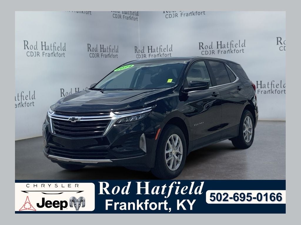 2024 Chevrolet Equinox AWD LT in Mosaic Black Metallic — front three-quarter view