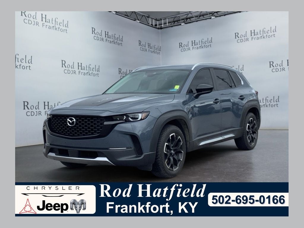 2023 Mazda Mazda CX-50 2.5 Turbo Meridian Edition in Polymetal Gray Metallic — front three-quarter view
